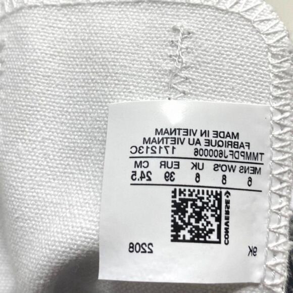 Converse Ctas Low Top Canvas Black Wedding 171213C-BLWT Custom Sneakers Women's - Picture 12 of 13